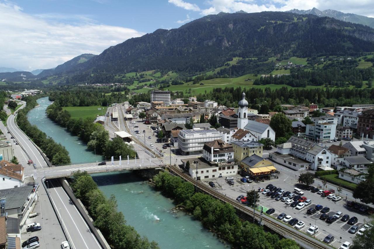 Hotel Rätia Ilanz/Glion Exteriör bild